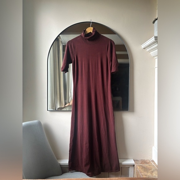 INWEAR | Ida dress in burgundy | size medium - Picture 5 of 7